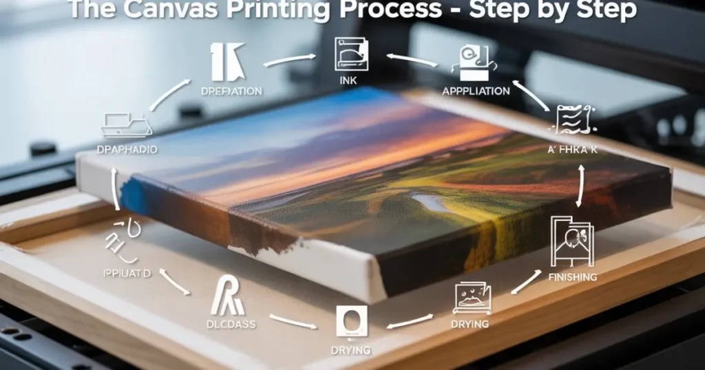 Canvas printing process in dubai