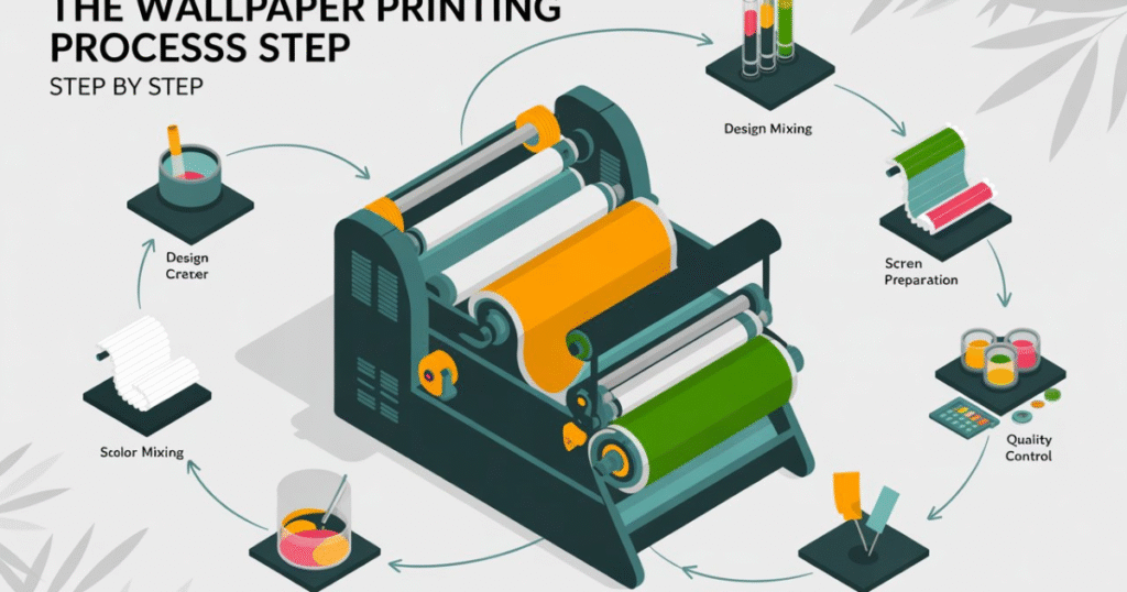 wallpaper printing process