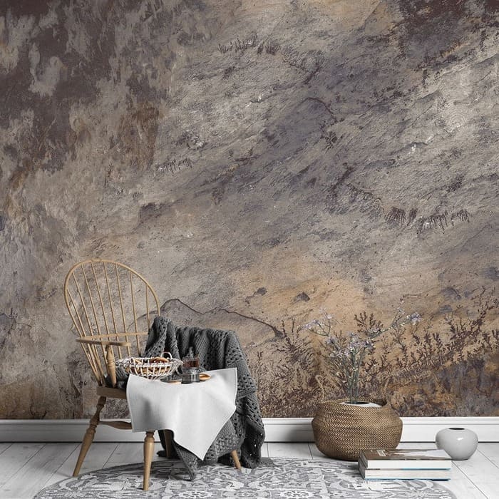 ancient honed stone wallpaper mural
