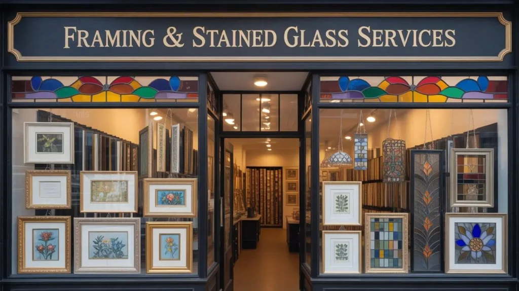 Professional stained glass and photo framing in Dubai