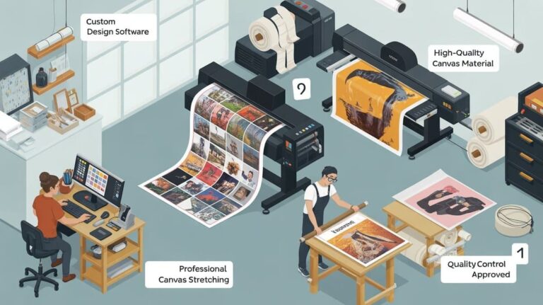 Process of Custom Canvas Poster Printing