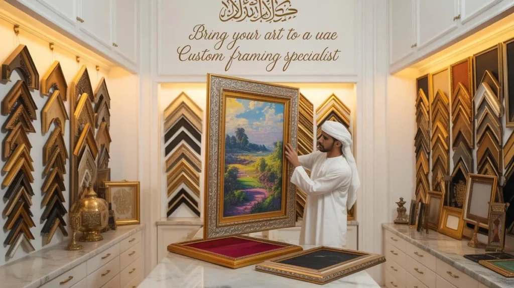 artwork to a UAE custom framing specialist for expert framing