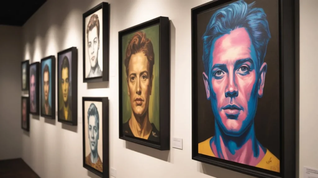 Artwork displayed in a frame