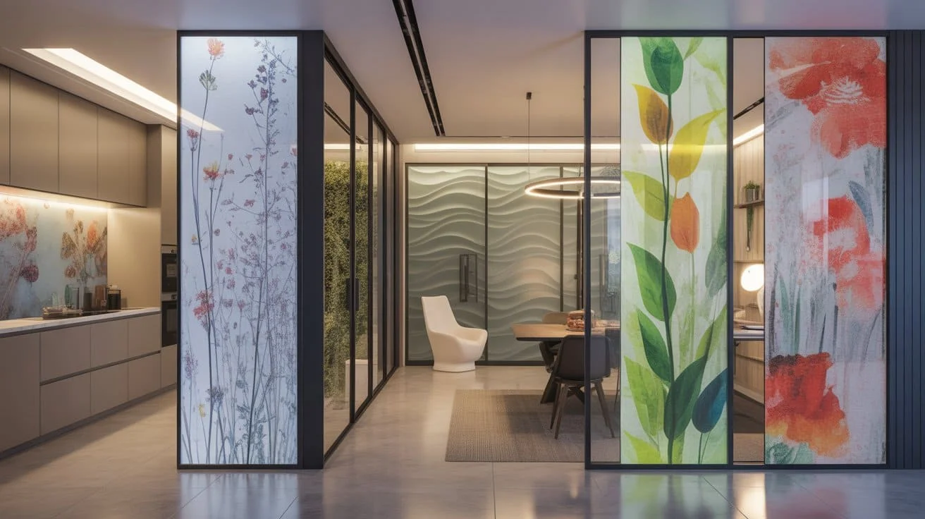 Future of printing on glass in interior design trends