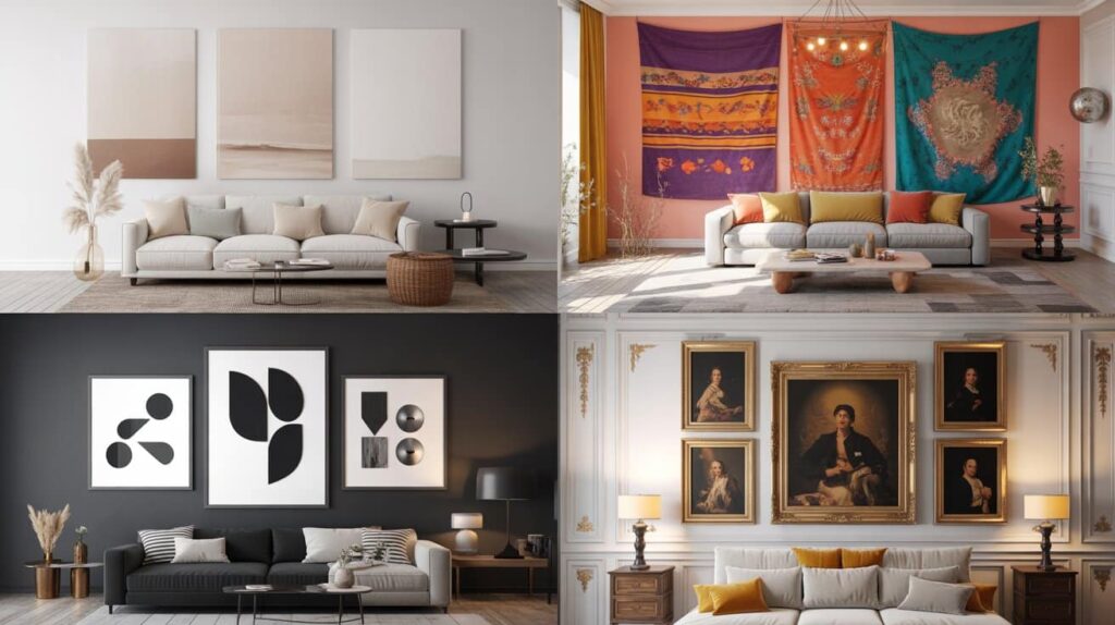 wall art selection for home decor