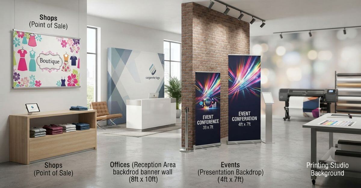 indoor banerr printing for office event
