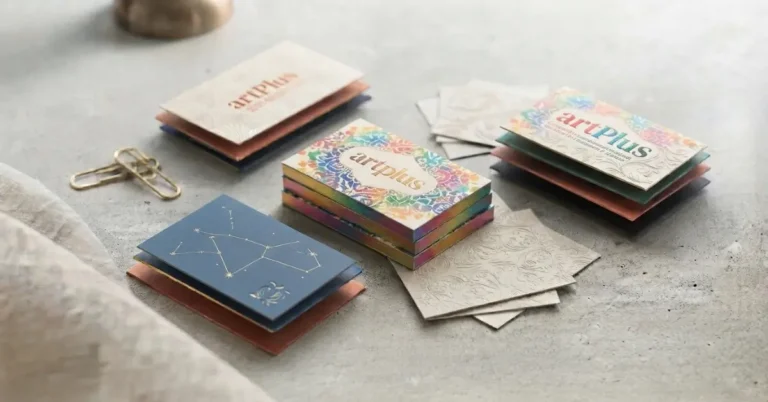 Artplus custom printed business cards with foil
