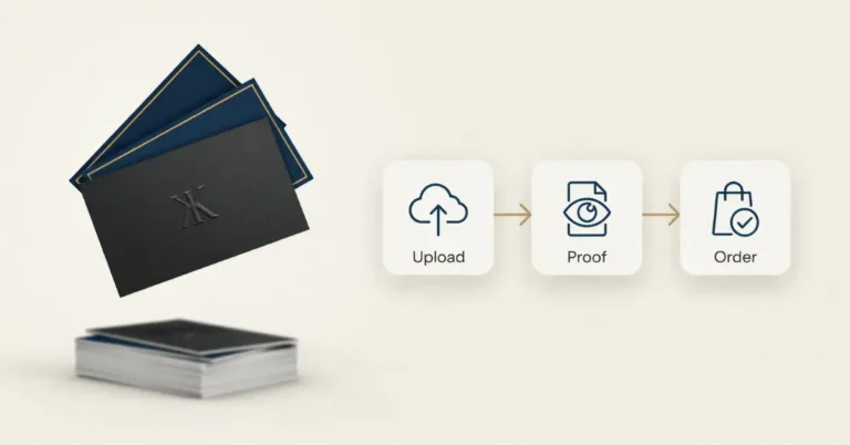 Online business card printing process in UAE