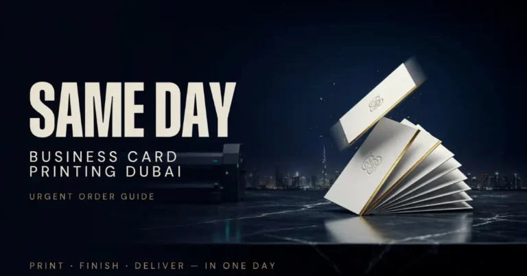 Urgent business card printing in one day Dubai
