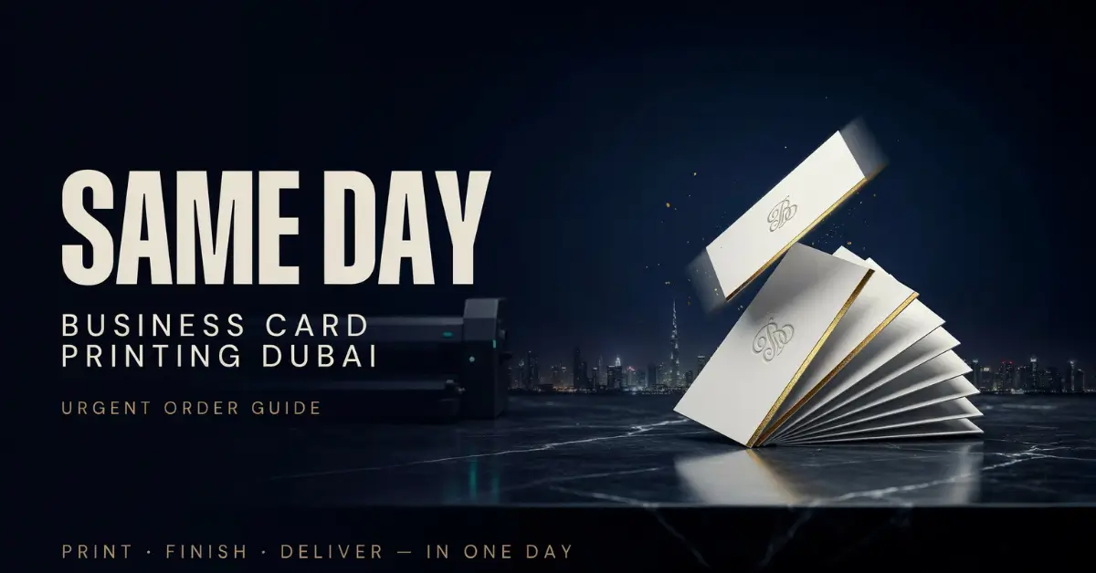 Urgent business card printing in one day Dubai